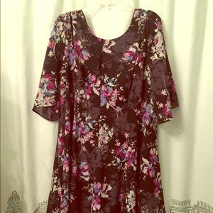 Plus Size Floral Dress
